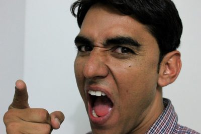 Angry man