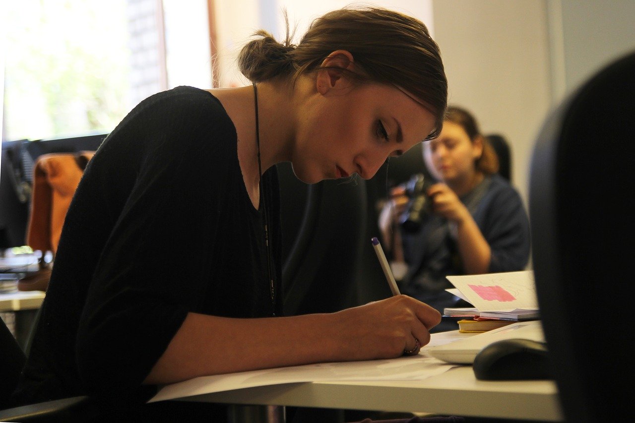 woman at work